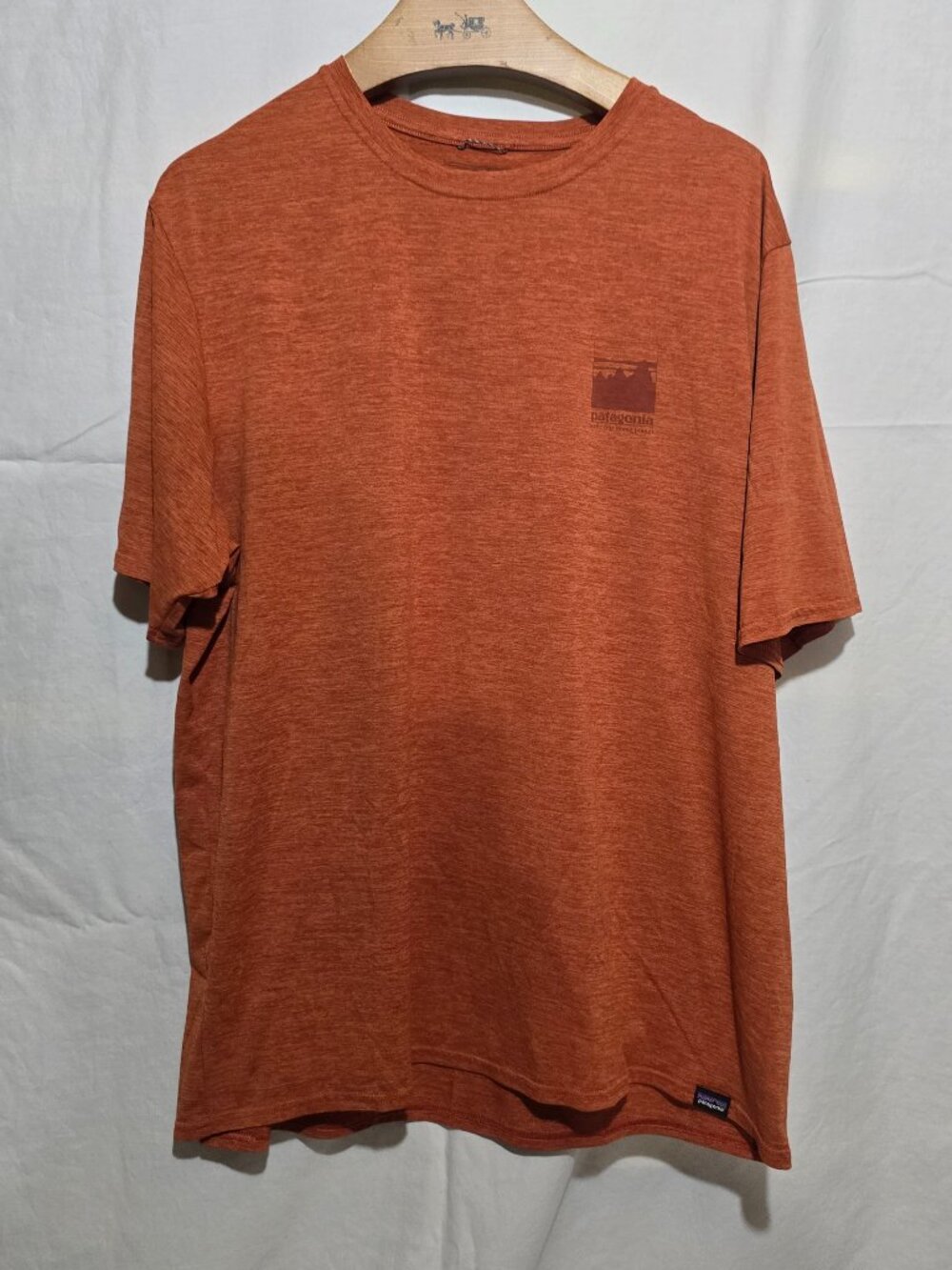 Patagonia # 45235 Men's Capilene Cool Daily Graphic Crewneck - Orange - Sz L*